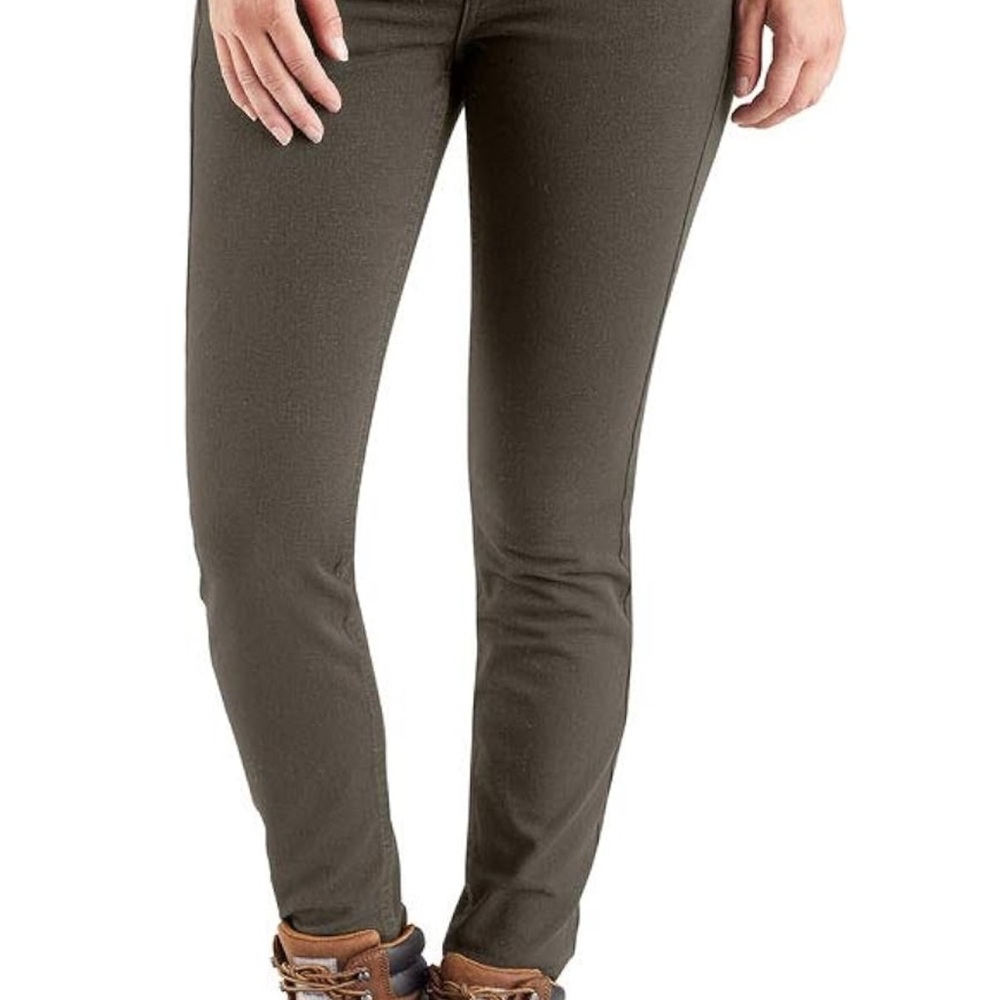 NWT Carhartt Women's Rugged Flex Slim Fit Twill Work Pant-Tarmac-18 Tall